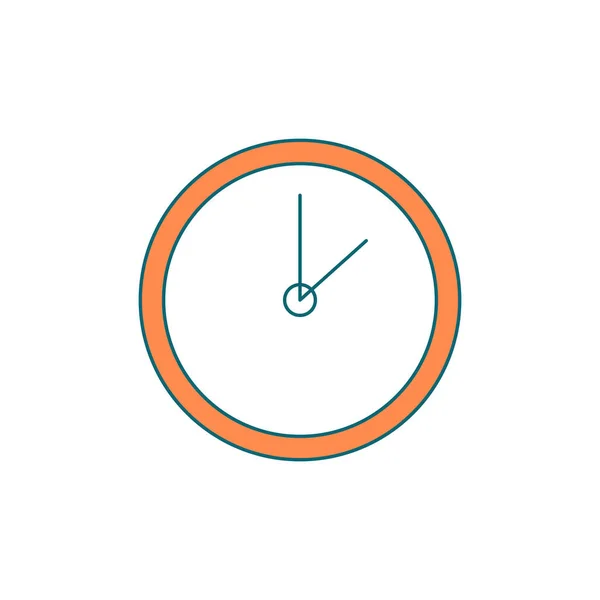 Ρολόι Τοίχου Επίπεδο Χρώμα Διανυσματικό Αντικείμενο Μετρήστε Χρόνο Στην Κλήση — Διανυσματικό Αρχείο