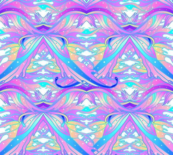 Sihirli peri kanatları seamless modeli. Çizilmiş vektör çizim. Popüler magic yazdırma, simya, gizem, ilahi tanrıçası, maneviyat, büyü. Gökkuşağı renkleri.