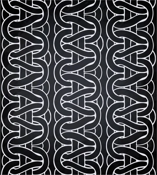 Macrame Sömlösa Mönster Gjorda Rep Vector Oändliga Textil Bakgrund Isolerade — Stock vektor