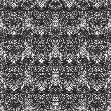 Süs Lotus bohem çiçek desenli sorunsuz süs vektör. Halk dövme tarzı desen kına. Hint tarzı. Vintage süslü vektör duvar kağıdı. Astroloji, simya, ruh, sihirli.