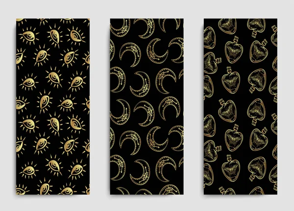 Esneyin ve güçlenin. Yoga kartı tasarımı. Ruhani inziva ya da yoga stüdyosu için renkli bir şablon. Süslü kartvizitler, doğulu pattexrn. Vektör illüstrasyonu