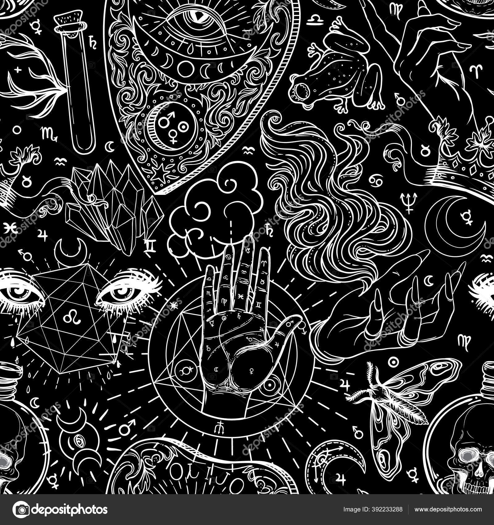 Tablero de Halloween Ouija stock de ilustración. Ilustración de retroceso -  78980916