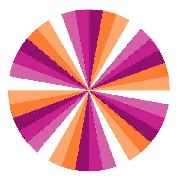 虹丸螺旋の背景。ボールの中にレズビアンのコミュニティの旗。グリーティングカード、ポスター、パッチ、 Tシャツプリント用ベクトルイラスト. — ストックベクタ