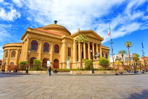 Teatro Massimo Vittorio Emanuele Palermo Sicily — Stock Photo, Image