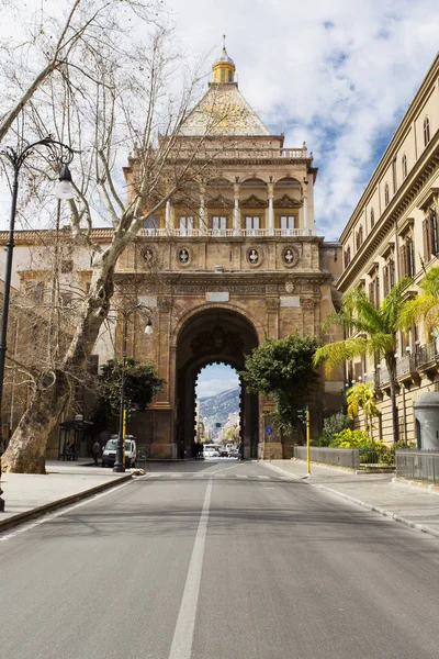 Weergave Van Porta Nuova Palermo Sicilië — Stockfoto
