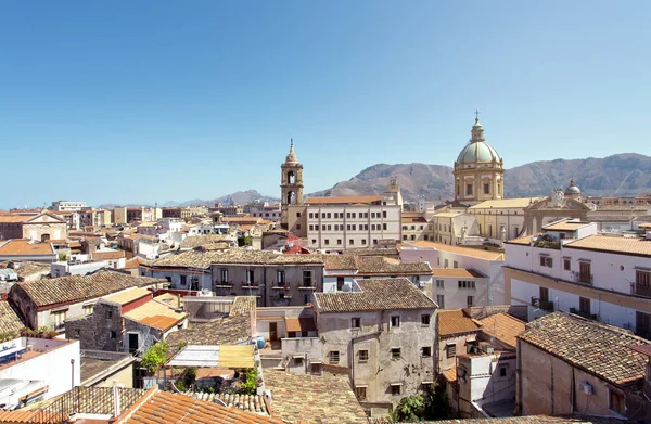 Vue Aérienne Palerme Capitale Sicile — Photo