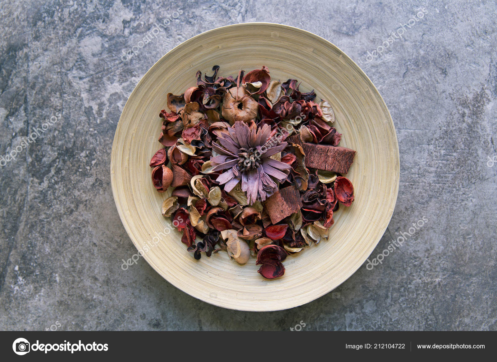 Dried Flowers Potpourri Scented Home Decorations Stock Photo