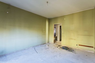 İç fotoğrafçılık. Daire yenilenmedi, yenilenmeden önce oda