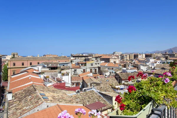 Vue Aérienne Palerme Capitale Sicile — Photo