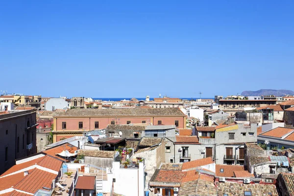 Vue Aérienne Palerme Capitale Sicile — Photo