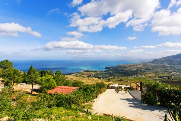 Krásný Výhled Visicari Mořské Oblasti Castellammare Del Golfo Sicílie — Stock fotografie