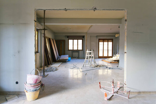 Interior photography. Apartment not renovated, room before renovation