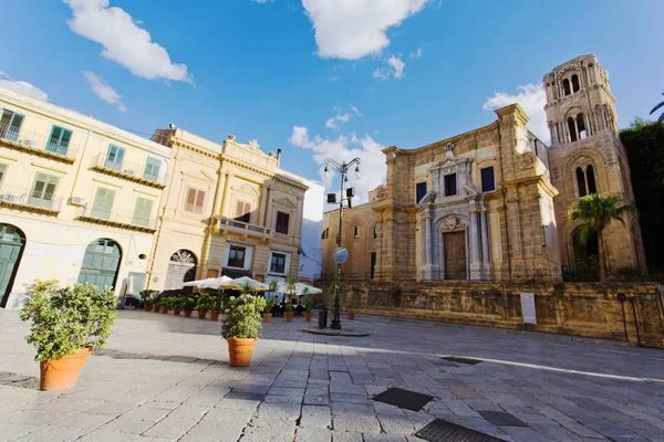 Hermosa Vista Piazza Bellini Palermo Sicilia — Foto de Stock