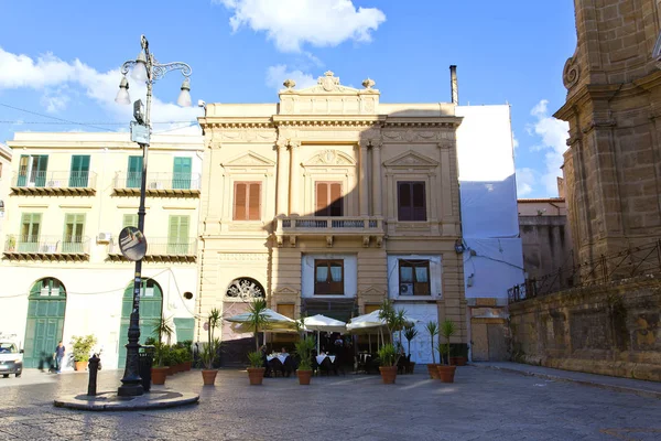 Krásný Výhled Piazza Bellini Palermu Sicílii — Stock fotografie