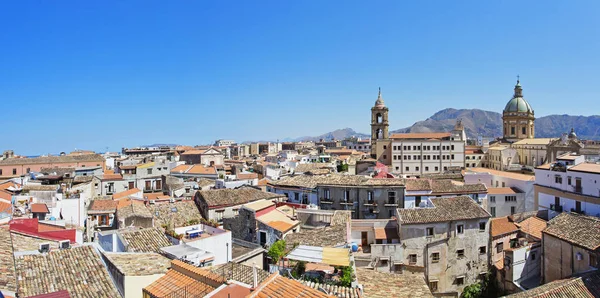 Εναέρια Άποψη Του Παλέρμο Πρωτεύουσα Πόλη Της Σικελίας — Φωτογραφία Αρχείου