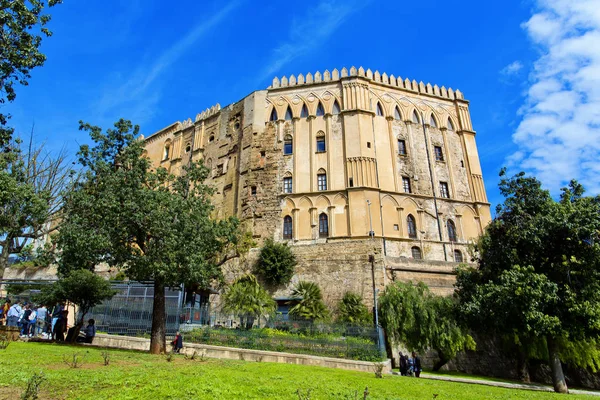 Palazzo Dei Normanni Palerme Également Appelé Palazzo Reale — Photo