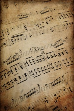 Müzik, notalar, arka plan