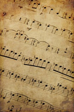 Müzik, notalar, arka plan