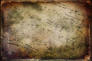 Müzik, notalar, arka plan