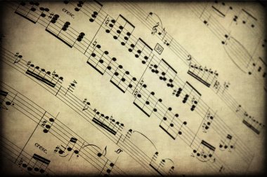 Müzik, notalar, arka plan