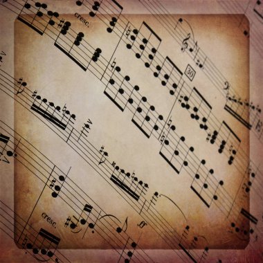Müzik, notalar, arka plan