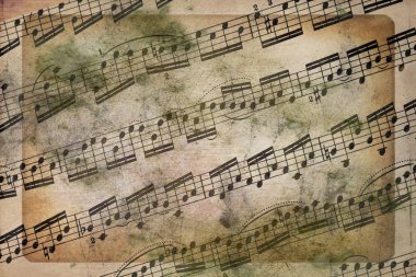 Müzik, notalar, arka plan