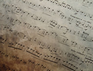 Müzik, notalar, arka plan