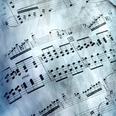 Müzik, notalar, arka plan