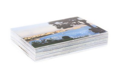 A pile of photographs 
