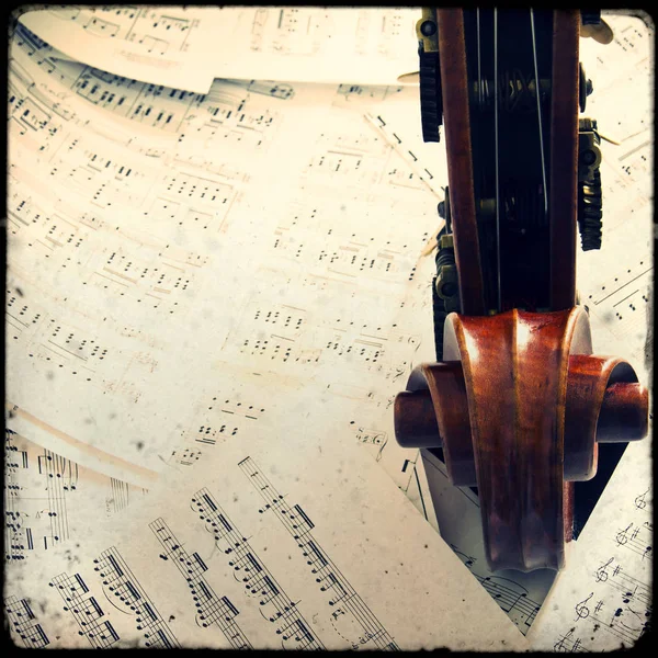 Música, partituras, fondo — Foto de Stock