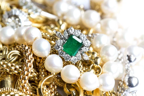 Joyas de oro — Foto de Stock