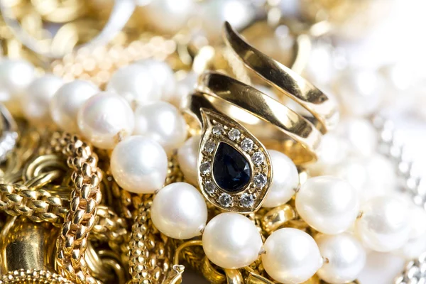 Joyas de oro — Foto de Stock