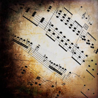 Müzik, notalar, arka plan