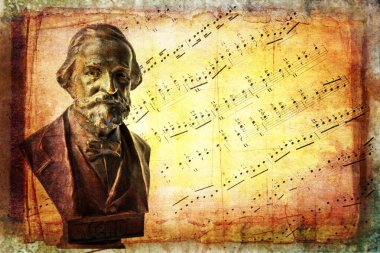 Müzik, notalar, arka plan