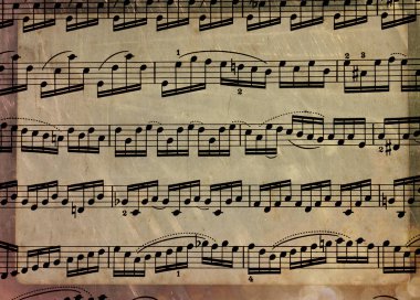 Müzik, notalar, arka plan
