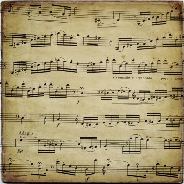 Müzik, notalar, arka plan