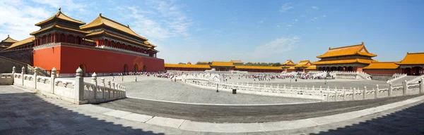 Hermosa vista de la Ciudad Prohibida en Beijing — Foto de Stock