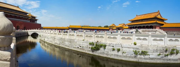 Prachtig uitzicht op de verboden stad in Beijing — Stockfoto