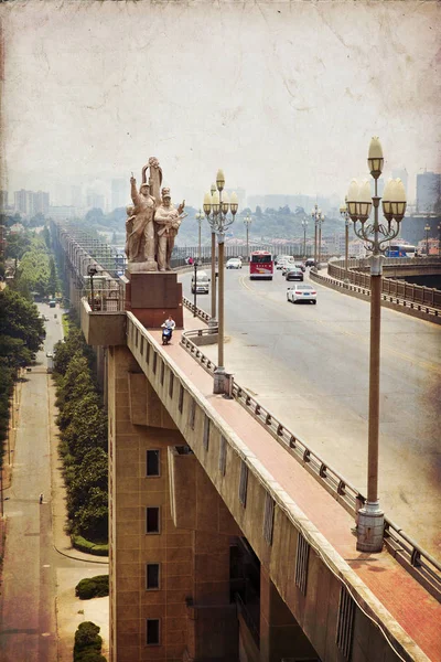 Nanjing, Yangtze River Bridge — Stock Photo, Image