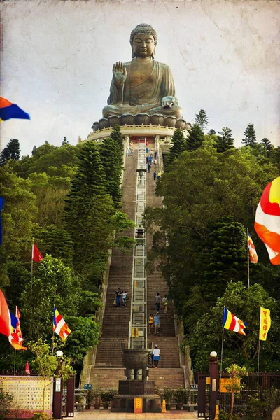 Il Buddha gigante a Hong Kong, Cina — Foto Stock