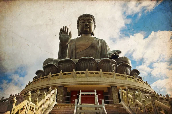 O Buda Gigante em Hong Kong, China — Fotografia de Stock