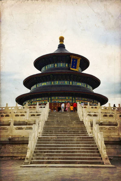 Het prachtige uitzicht op de Tempel van de Hemel in Beijing — Stockfoto