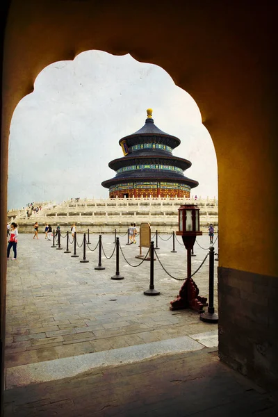 La hermosa vista del Templo del Cielo en Beijing —  Fotos de Stock