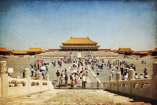 Prachtig uitzicht op de verboden stad in Beijing — Stockfoto