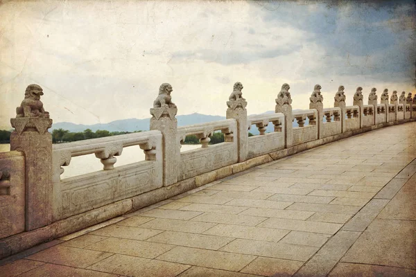 Beautiful view of the seventeen Arches Bridge in Beijing — Stock Photo, Image