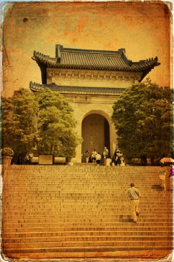 Nanjing 'deki ünlü Sun Yat sen mozolesi.