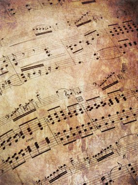 Müzik, notalar, arka plan
