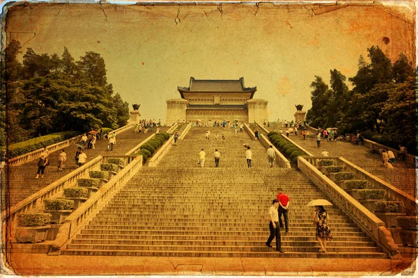El famoso mausoleo de Sun Yat sen en Nanjing — Foto de Stock