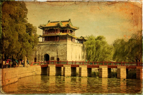 Летний императорский дворец в Пекине — стоковое фото