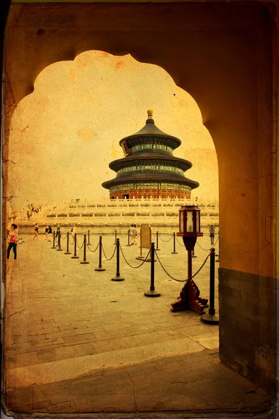 The beautiful view of the Temple of Heaven in Beijing — Stock Photo, Image